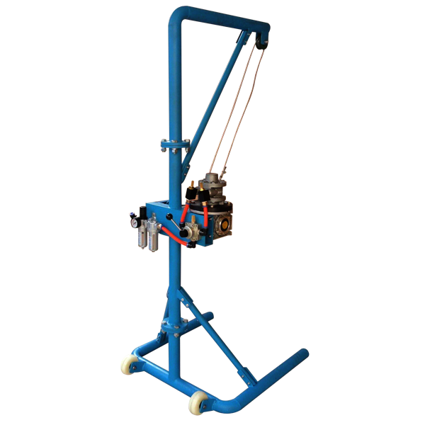 PNEUMATIC MUCKING WINCH DIVIDED FRAME