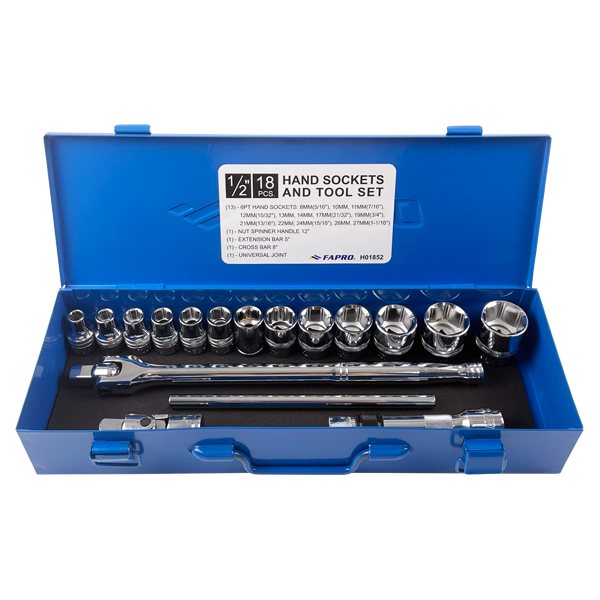 COMBINATION SOCKET AND TOOL SET