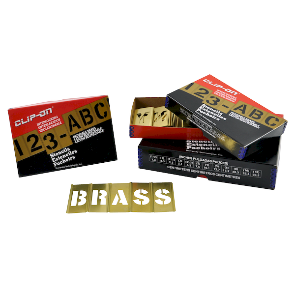 REUSABLE BRASS INTERLOCKING STENCILS